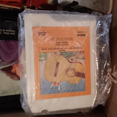BOX OF 8-TRACK TAPES WITH A VARIETY OF MUSIC