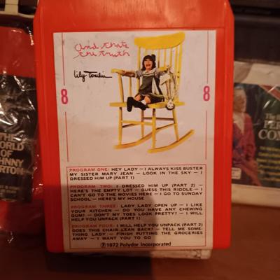 BOX OF 8-TRACK TAPES WITH A VARIETY OF MUSIC