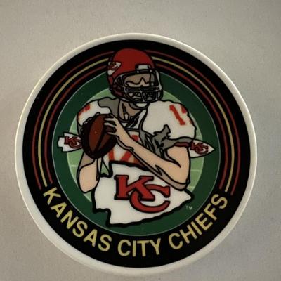 Kansas City Chiefs porcelain plate