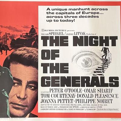 The Night of the Generals 1967 vintage movie poster