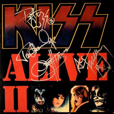 Kiss signed Alive II album