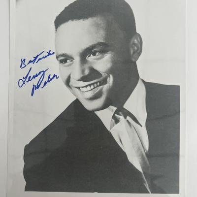 Lenny Welch signed photo