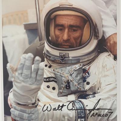 Walt Cunningham signed Apollo 7 photo. GFA Authenticated