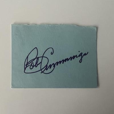 Robert Cummings original signature