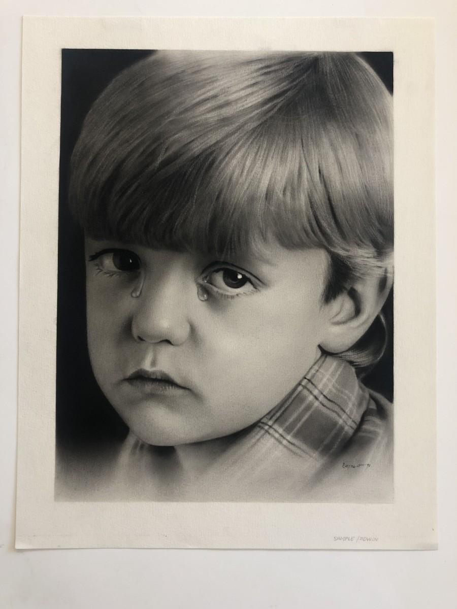 Crying Boy Original Art Castillo '91