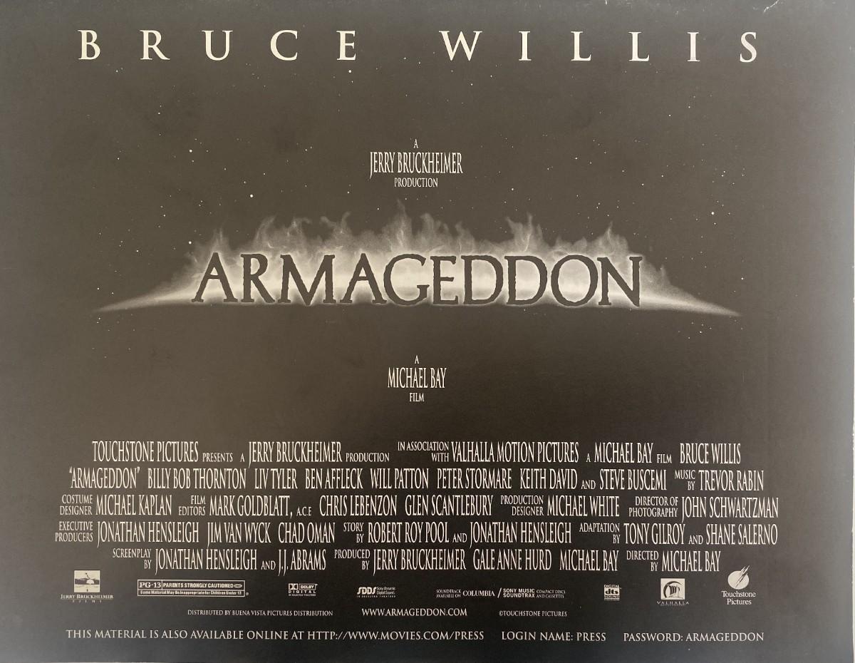 Armageddon movie press book | EstateSales.org