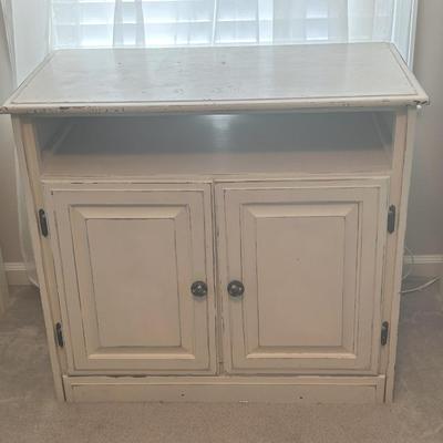 White Distressed Cabinet