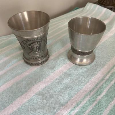 Pewter cups