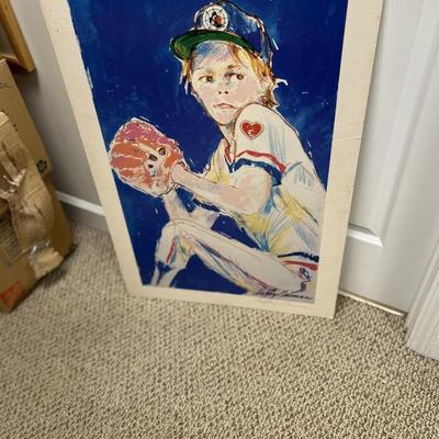 Wall Art Baseball Print Leroy Neiman