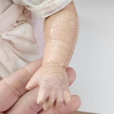 Two Vintage Effanbee Dolls 18" w basket