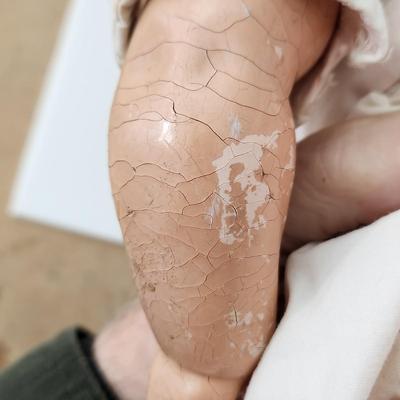 Two Vintage Effanbee Dolls 18" w basket