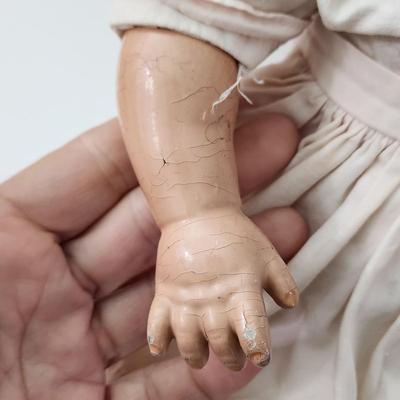 Two Vintage Effanbee Dolls 18" w basket