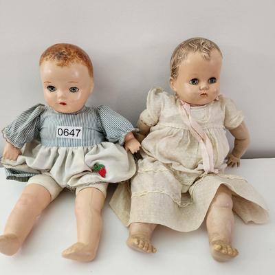 Two Vintage Dolls 14-15" Ideal Doll PB-25
