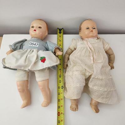 Two Vintage Dolls 14-15" Ideal Doll PB-25