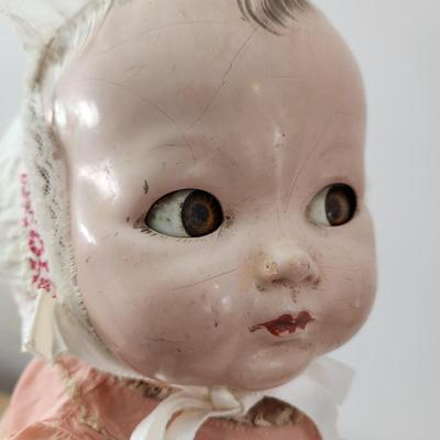Vintage Effanbee Durable Doll 18" Check out eyes