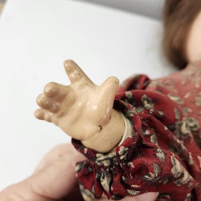 Vintage Large Doll w many layers of Clothing