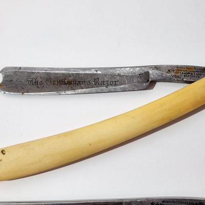 Lot of 5 Vintage Straight Razors Barber Shop