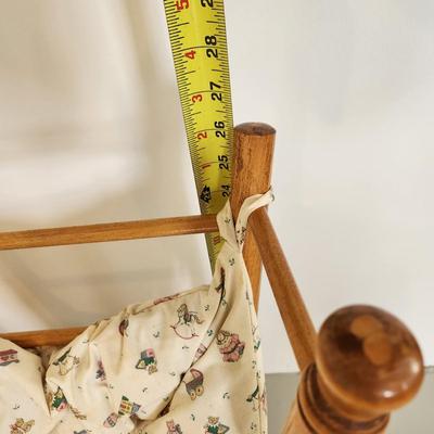 Vintage Cass Toys Baby Doll Crib and Rocker Rocking Chair