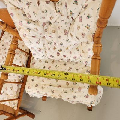 Vintage Cass Toys Baby Doll Crib and Rocker Rocking Chair