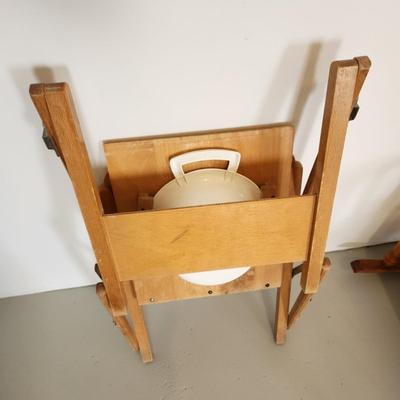 Vintage Child's Portable Potty Folding for easy storage