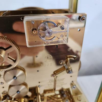 Kieninger Mantel Clock 11 Jewels Adjusted working top has nameplate