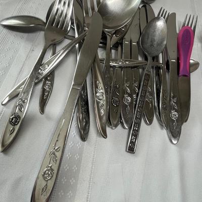 Large lot of stainless flatware