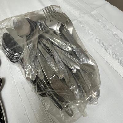 Large lot of stainless flatware
