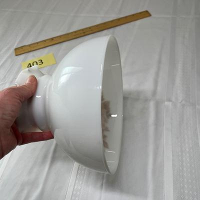 Milk glass lamp shade