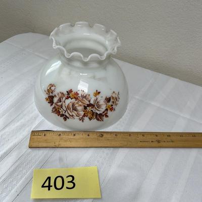 Milk glass lamp shade