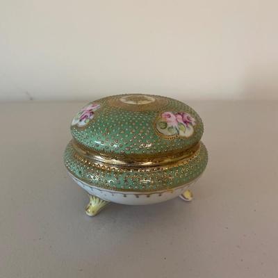 Vintage Footed Trinket Box