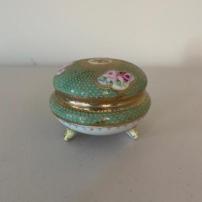 Vintage Footed Trinket Box