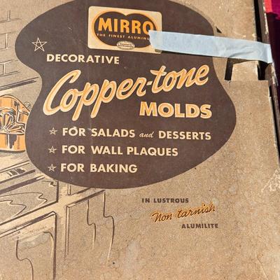 Vintage Mirro Copper Tone Molds