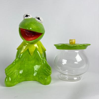 1103 Kermit the Frog Cookie Jar by Treasure Craft