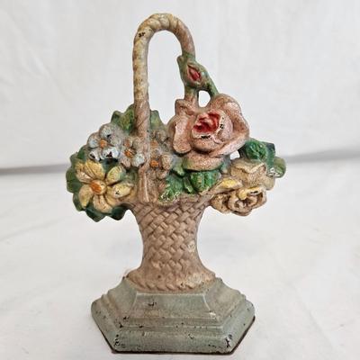 Cast Iron Floral Baskets and Woman (DR-DW)