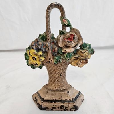 Cast Iron Floral Baskets and Woman (DR-DW)