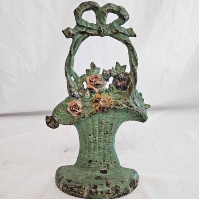 Floral Baskets Cast Iron Door Stops (DR-DW)