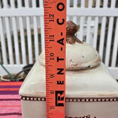Ceramic Biscotti Cannister