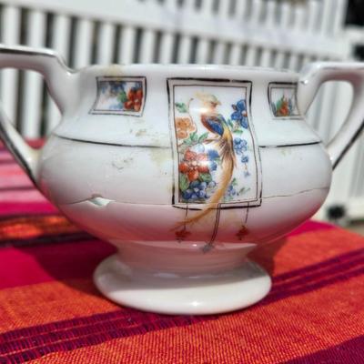 Vintage Royal Rochester Fraunfelter Hand Decorated Coffee China Service Set 'Golden Pheasant'