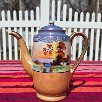Antique Handpainted Teapot