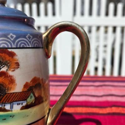 Antique Handpainted Teapot