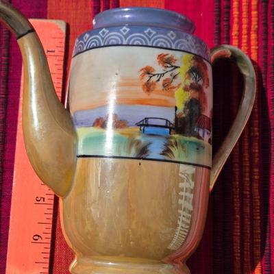 Antique Handpainted Teapot