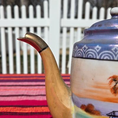 Antique Handpainted Teapot