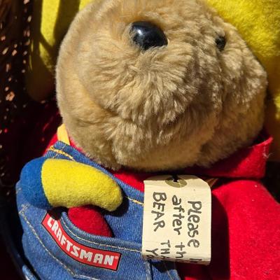 Vintage Wicker Doll Carriage with Paddington Bear
