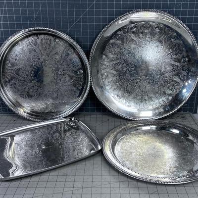 Silver Plated Serving Platters