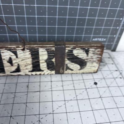 Rustic Flower Sign 