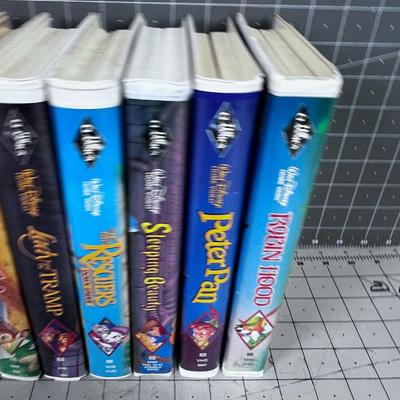 (14) DISNEY Black Diamond VHS Movies, (these are the collectible ones) 
