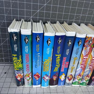 (14) DISNEY Black Diamond VHS Movies, (these are the collectible ones) 