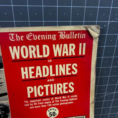 Evening Bulletin WWII Headlines and Pictures