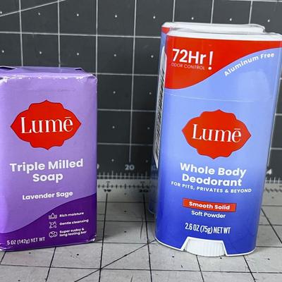 LUME' Brand NEW Deodorant and Soap