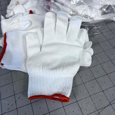 1 Dozen NEW Nylon Gloves Small